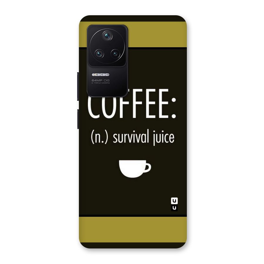 Survival Juice Back Case for Poco F4 5G