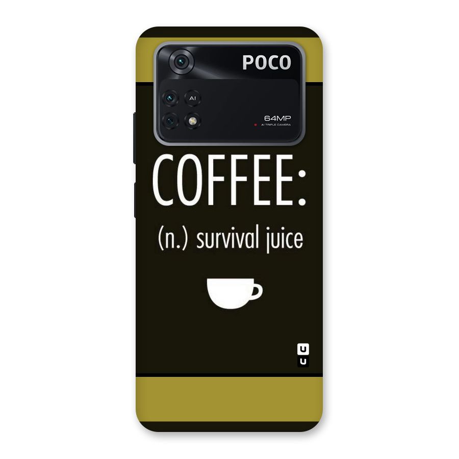 Survival Juice Back Case for Poco M4 Pro 4G