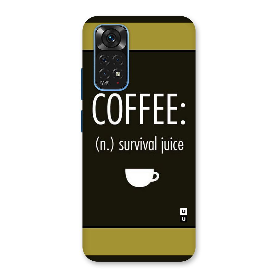 Survival Juice Back Case for Redmi Note 11S