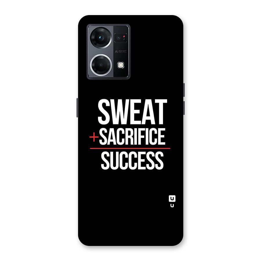 Sweat Sacrifice Success Glass Back Case for Oppo F21 Pro 5G