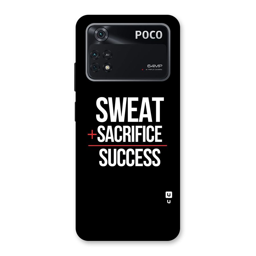 Sweat Sacrifice Success Back Case for Poco M4 Pro 4G