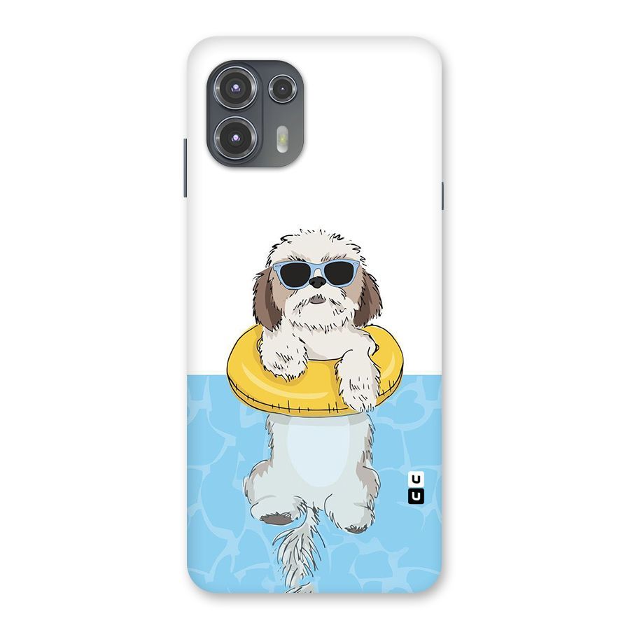 Swimming Doggo Back Case for Motorola Edge 20 Fusion