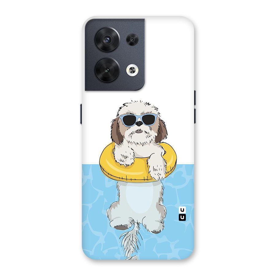 Swimming Doggo Back Case for Oppo Reno8 5G