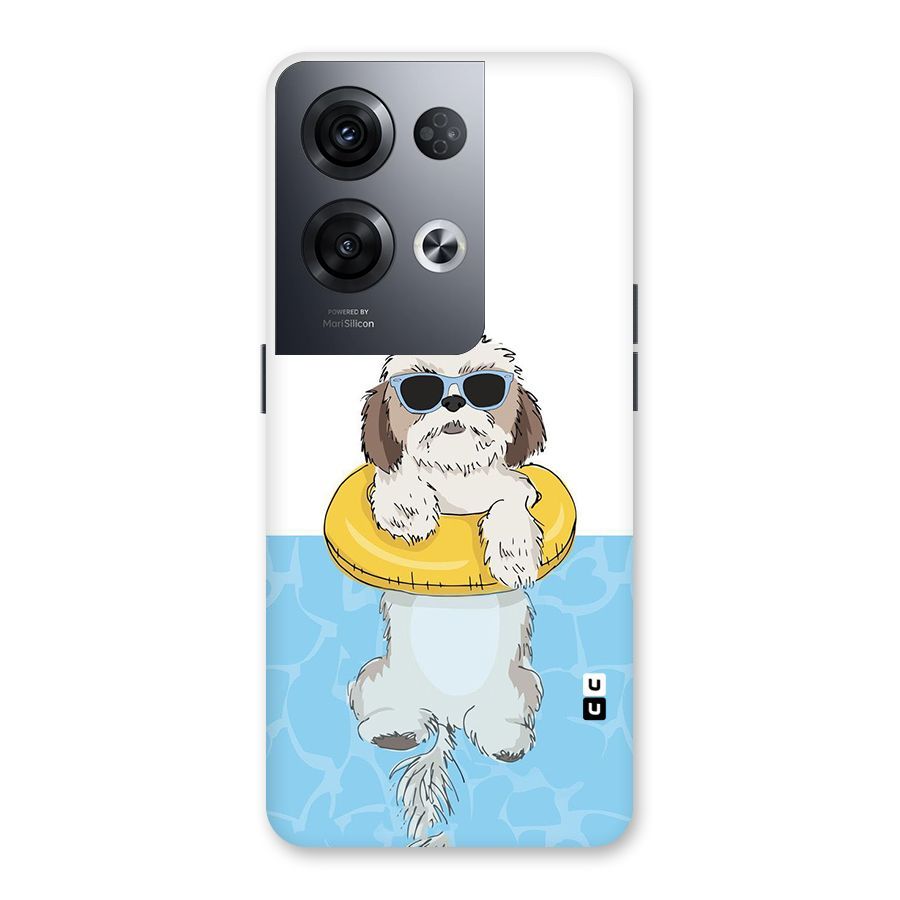Swimming Doggo Back Case for Oppo Reno8 Pro 5G