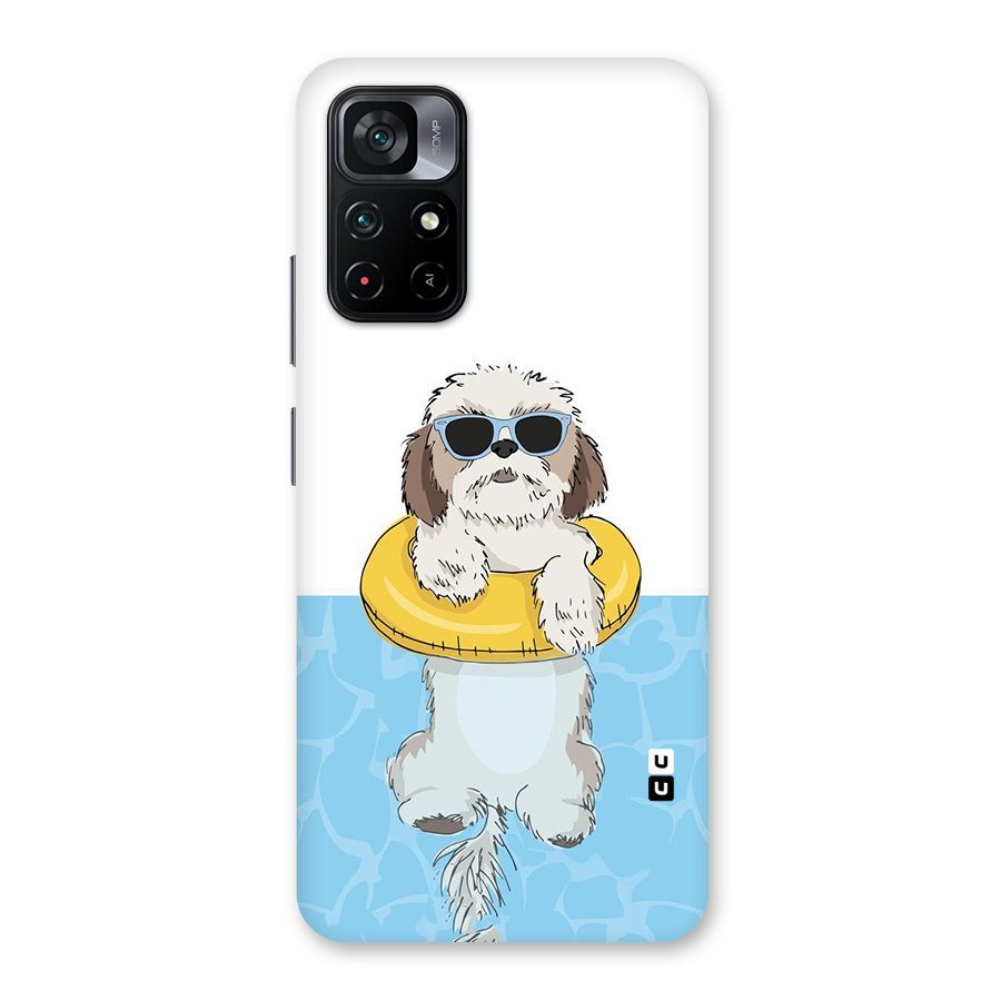 Swimming Doggo Back Case for Poco M4 Pro 5G