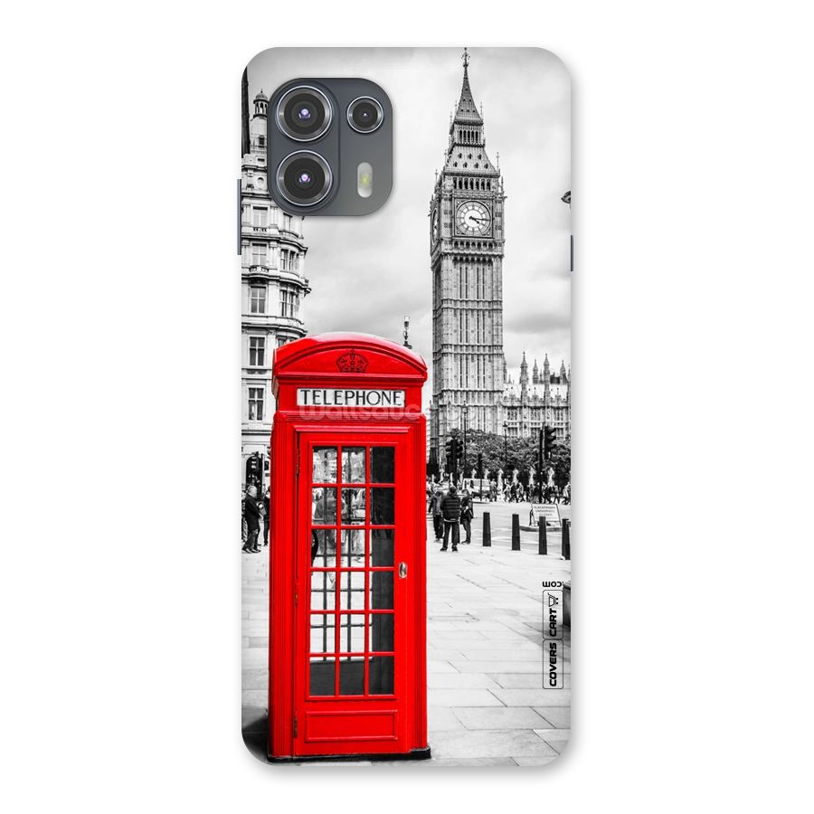 Telephone Booth Back Case for Motorola Edge 20 Fusion