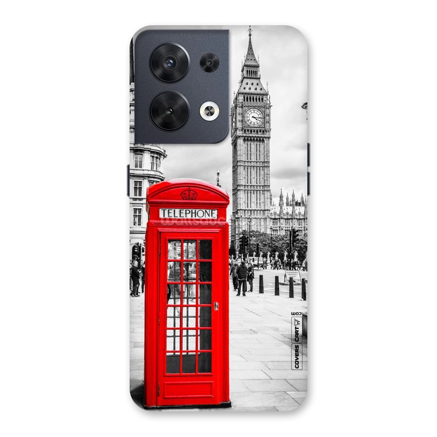 Telephone Booth Back Case for Oppo Reno8 5G