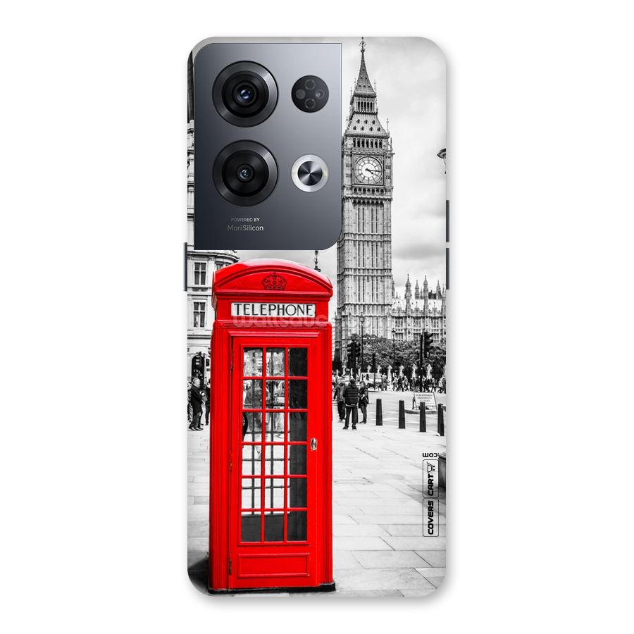 Telephone Booth Back Case for Oppo Reno8 Pro 5G