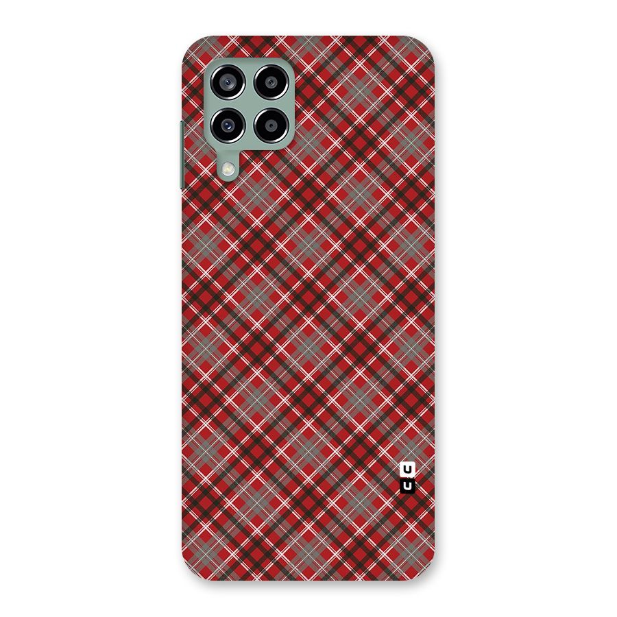 Textile Check Pattern Back Case for Galaxy M33