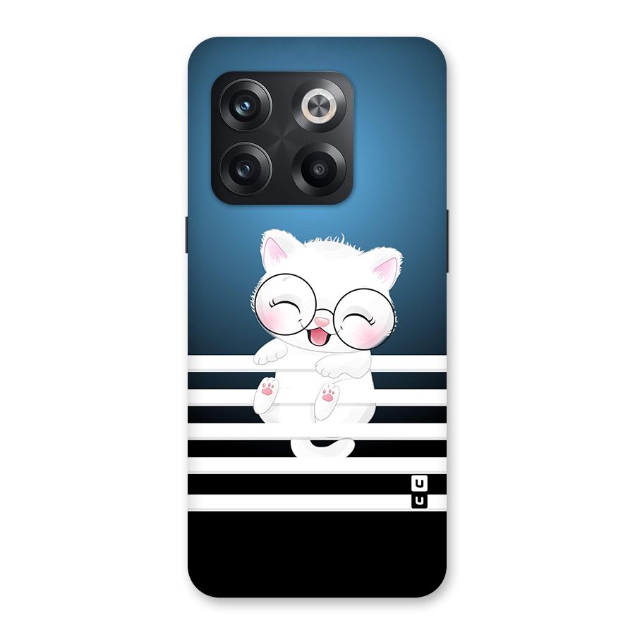 The Cat on Stripes Back Case for OnePlus 10T