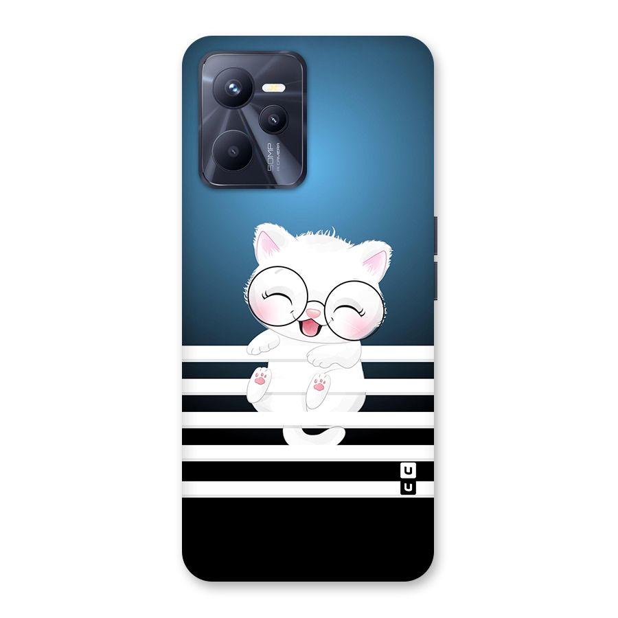 The Cat on Stripes Back Case for Realme C35