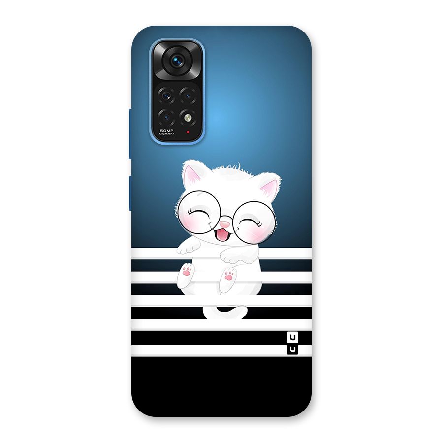 The Cat on Stripes Back Case for Redmi Note 11S