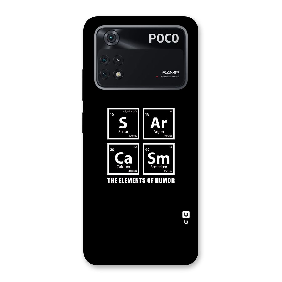 The Elements of Humor Back Case for Poco M4 Pro 4G