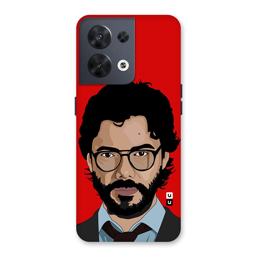 The Professor Illustration Art Back Case for Oppo Reno8 5G