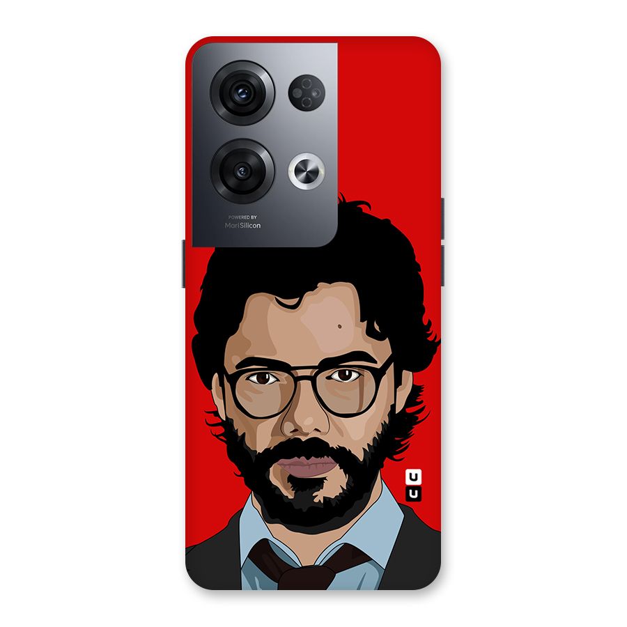 The Professor Illustration Art Back Case for Oppo Reno8 Pro 5G