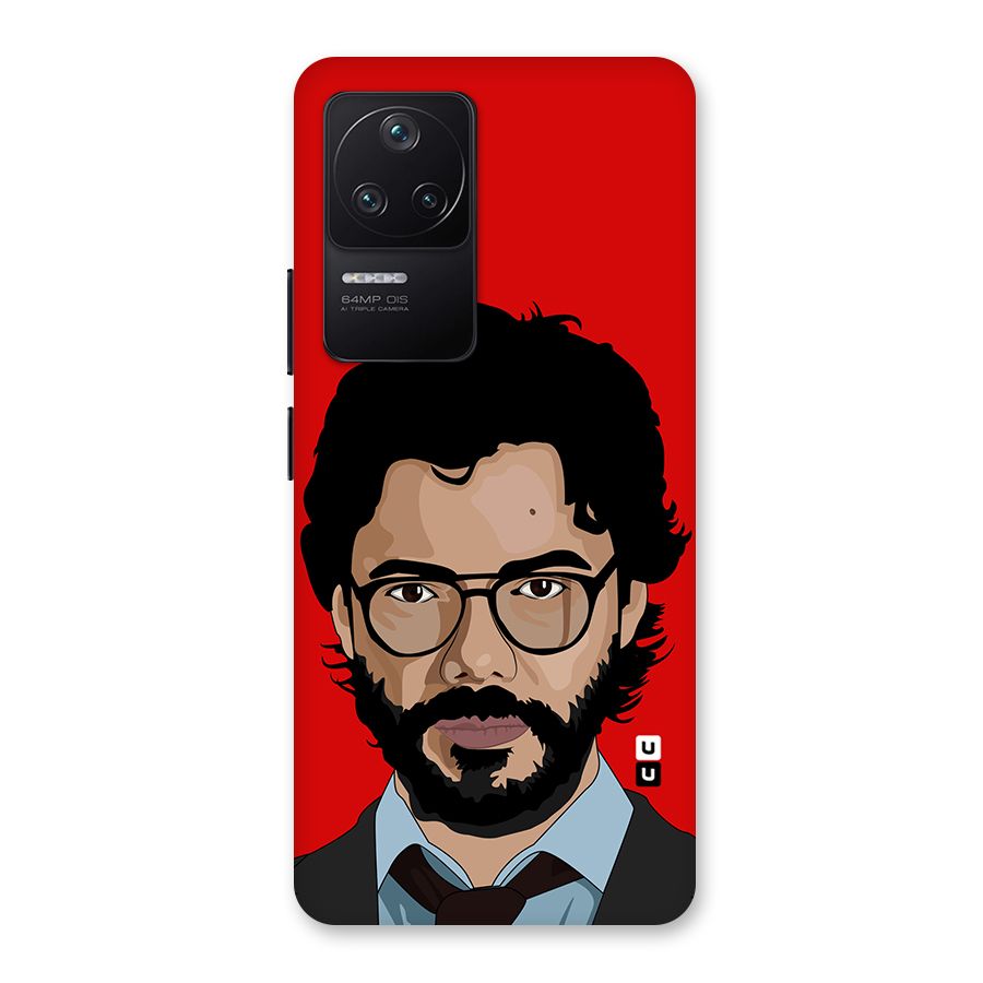 The Professor Illustration Art Back Case for Poco F4 5G