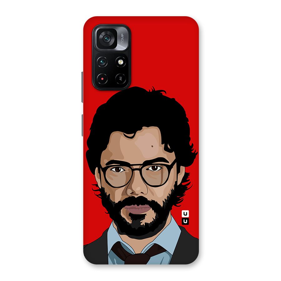 The Professor Illustration Art Back Case for Poco M4 Pro 5G