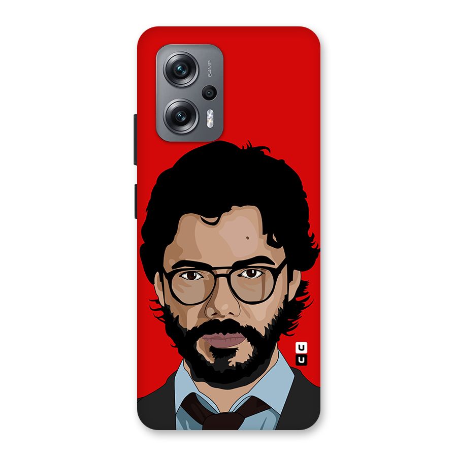 The Professor Illustration Art Back Case for Redmi K50i