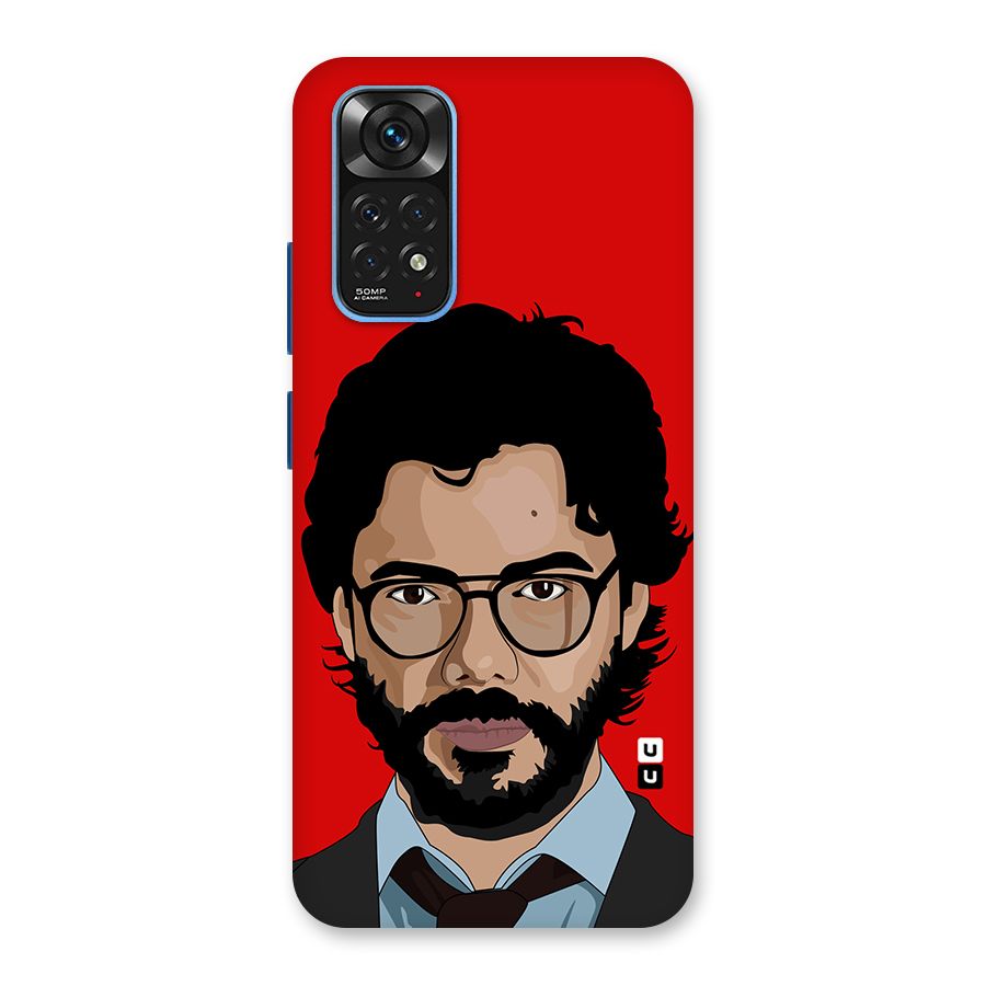 The Professor Illustration Art Back Case for Redmi Note 11S
