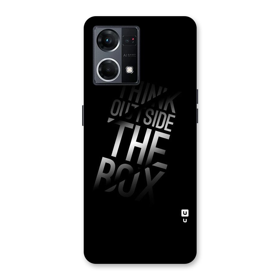 Think Outside the Box Glass Back Case for Oppo F21 Pro 5G