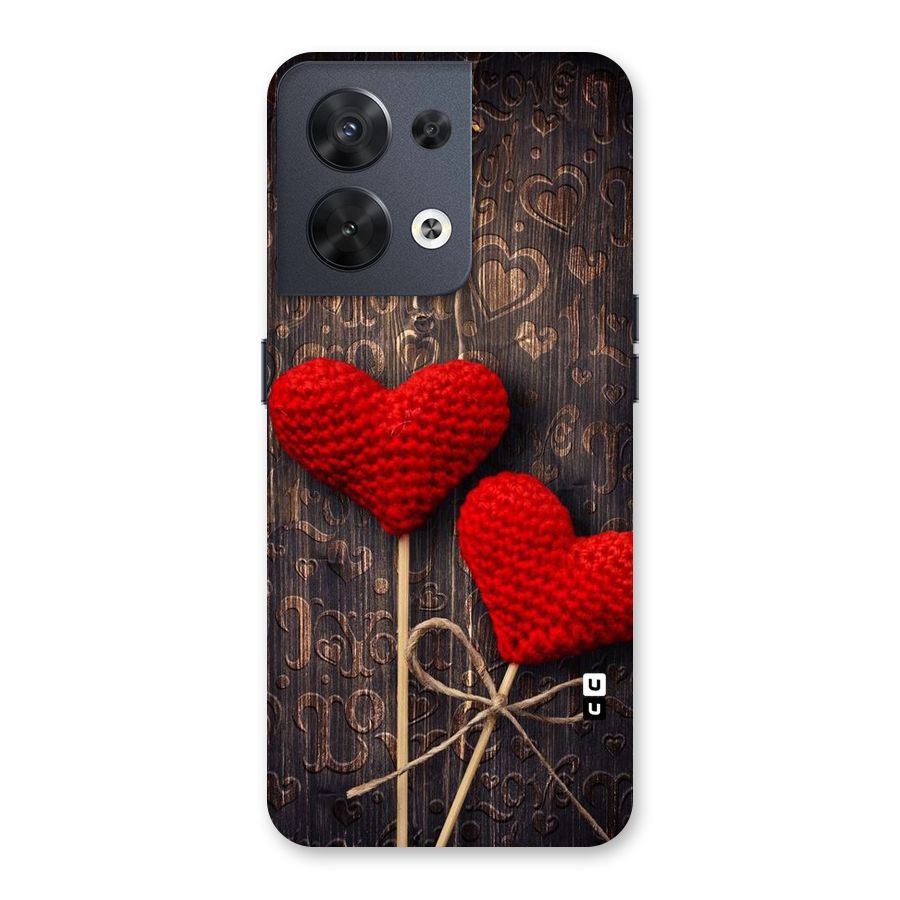 Thread Art Wooden Print Back Case for Oppo Reno8 5G