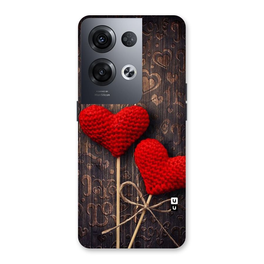 Thread Art Wooden Print Back Case for Oppo Reno8 Pro 5G