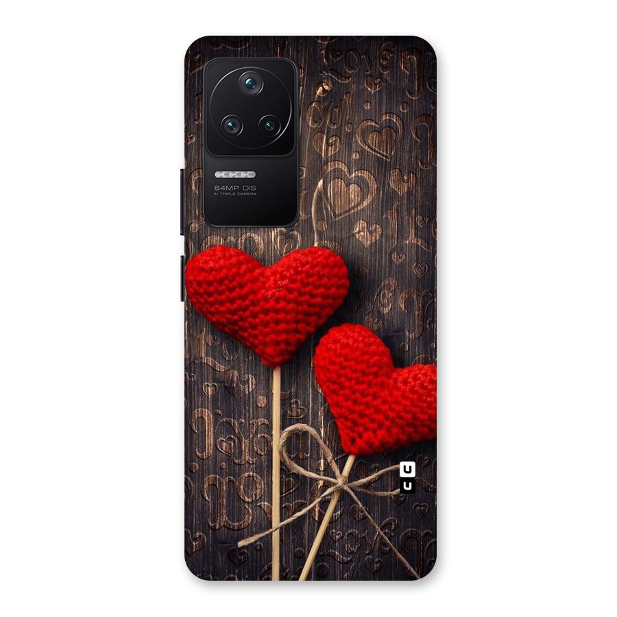 Thread Art Wooden Print Back Case for Poco F4 5G