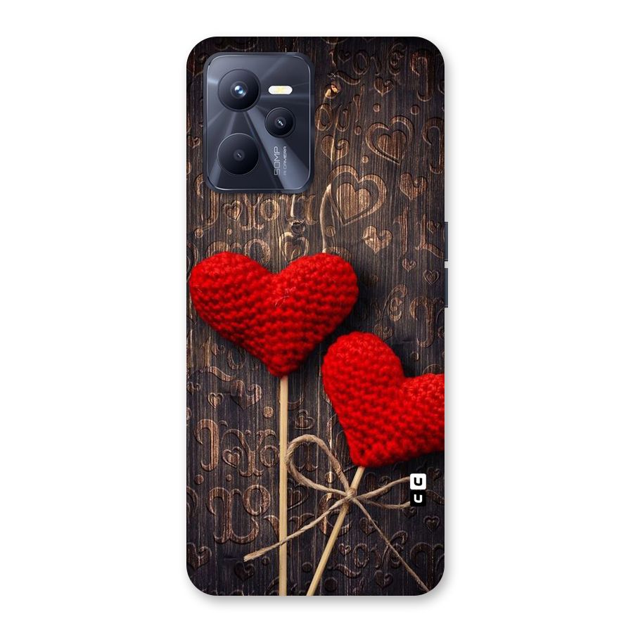Thread Art Wooden Print Back Case for Realme C35