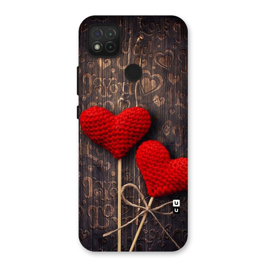 Thread Art Wooden Print Back Case for Redmi 9 Activ