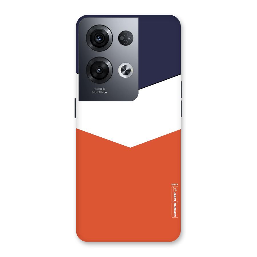 Three Colour Pattern Back Case for Oppo Reno8 Pro 5G