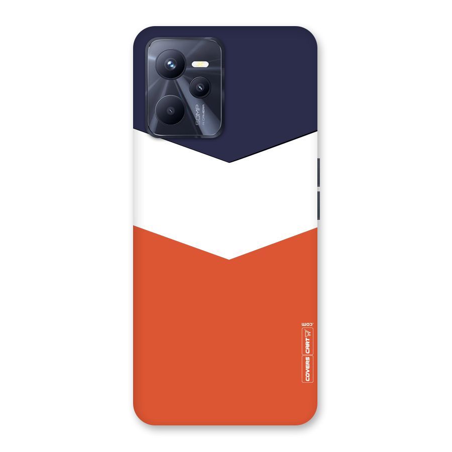 Three Colour Pattern Back Case for Realme C35