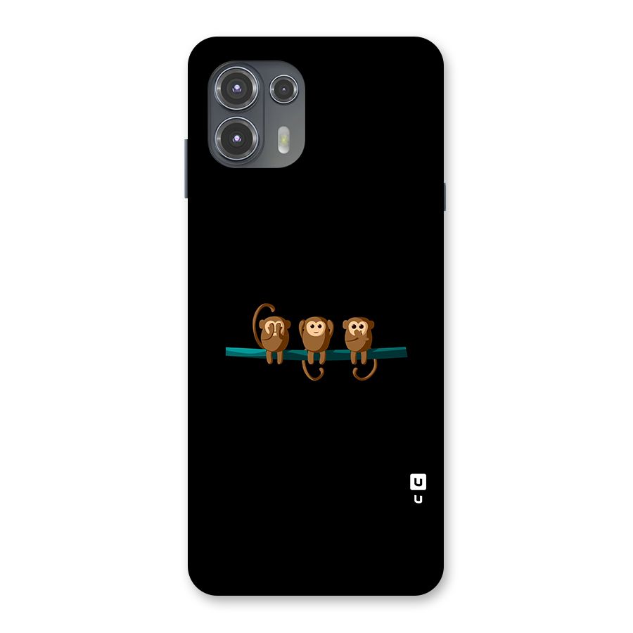 Three Cute Monkeys Back Case for Motorola Edge 20 Fusion