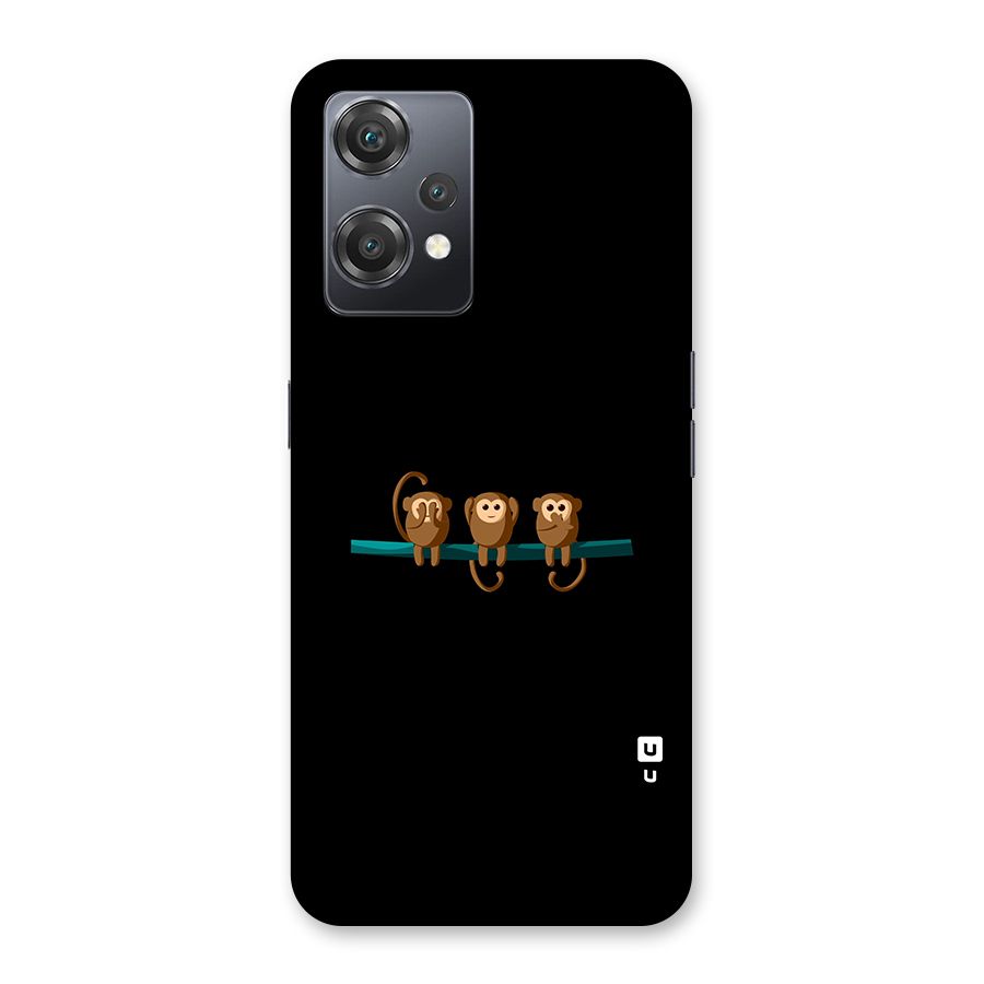 Three Cute Monkeys Back Case for OnePlus Nord CE 2 Lite 5G