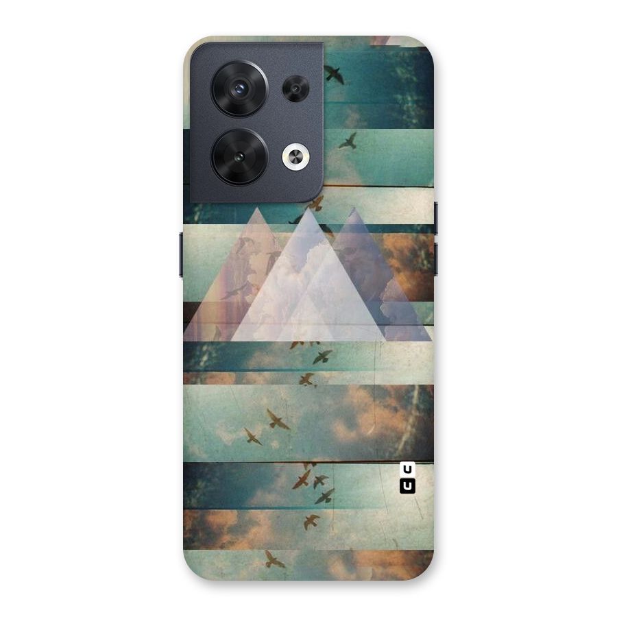 Three Triangles Back Case for Oppo Reno8 5G