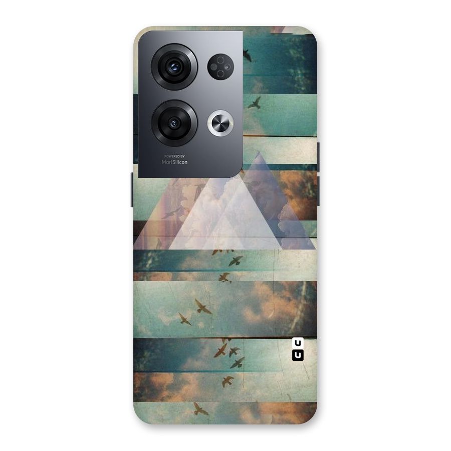 Three Triangles Back Case for Oppo Reno8 Pro 5G