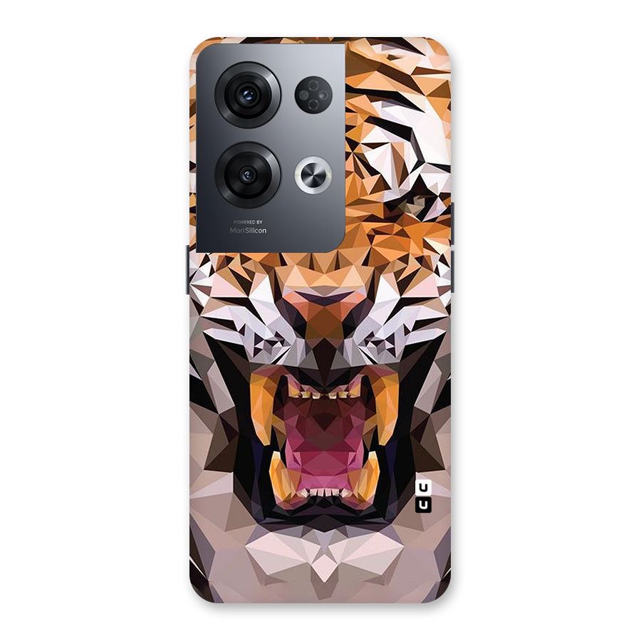 Tiger Abstract Art Back Case for Oppo Reno8 Pro 5G