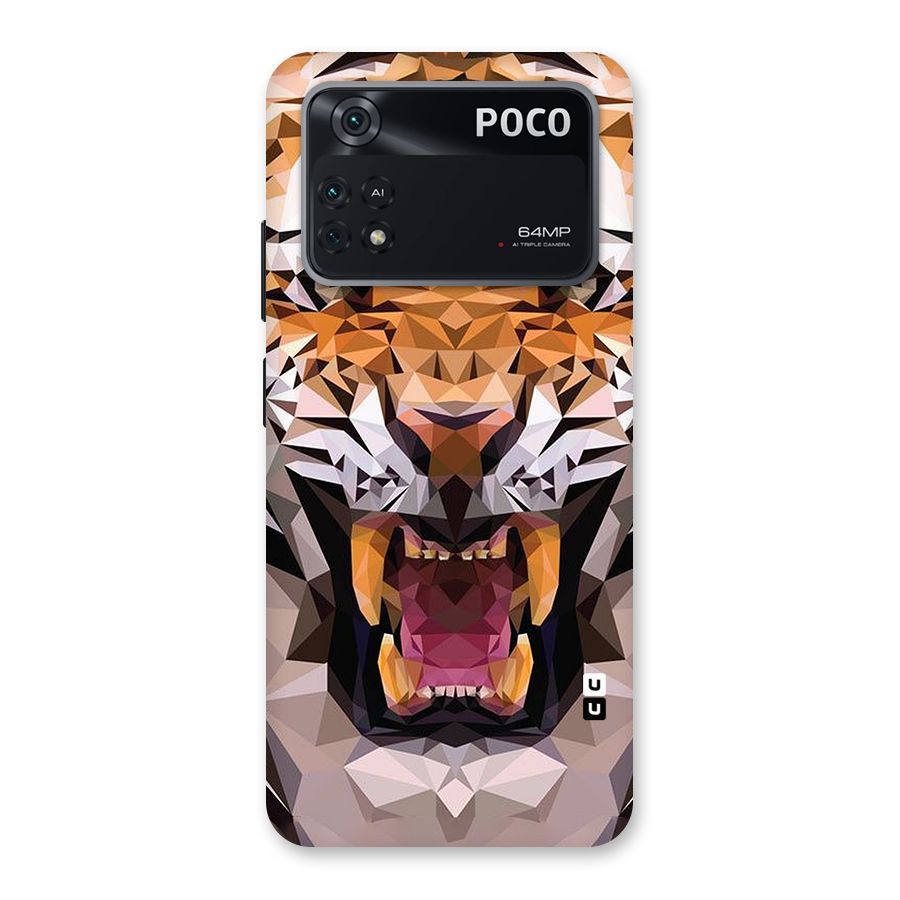 Tiger Abstract Art Back Case for Poco M4 Pro 4G