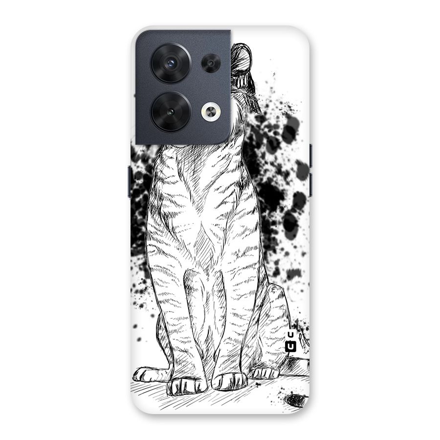 Tiger Wink Back Case for Oppo Reno8 5G