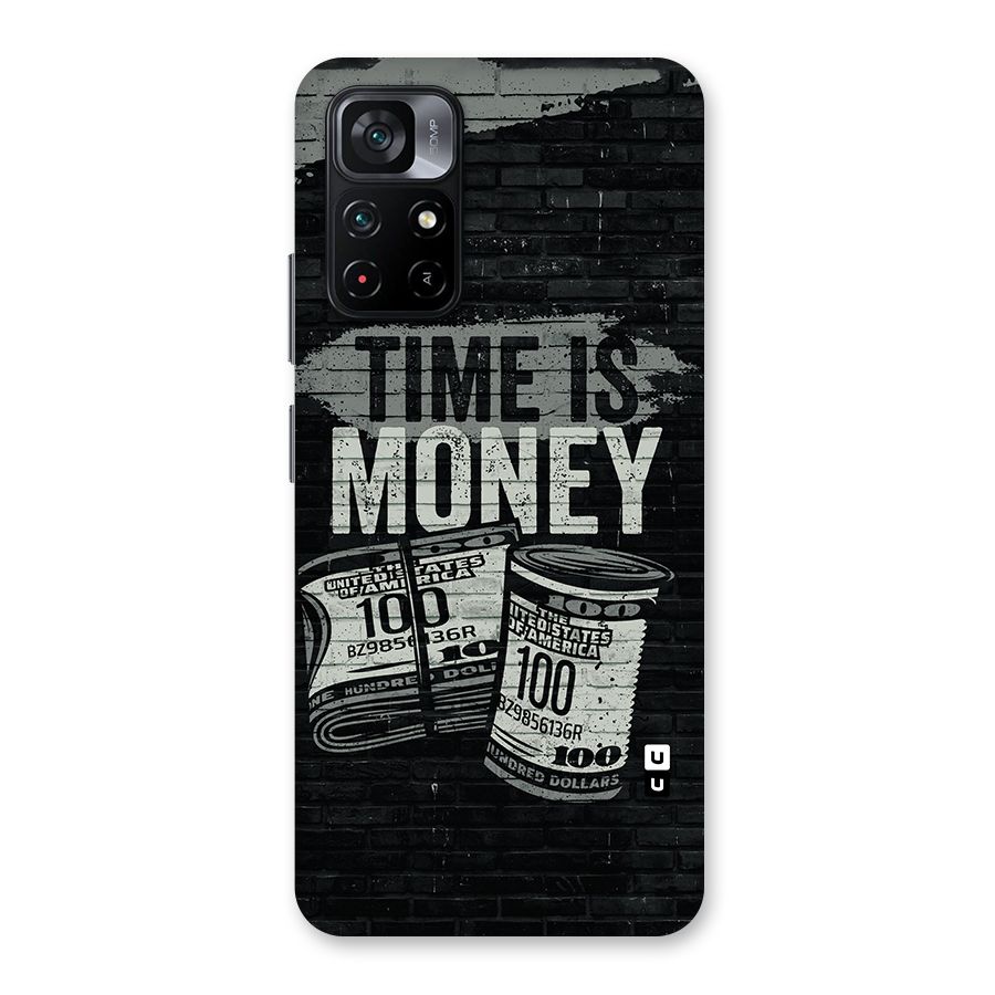 Time Is Money Back Case for Poco M4 Pro 5G