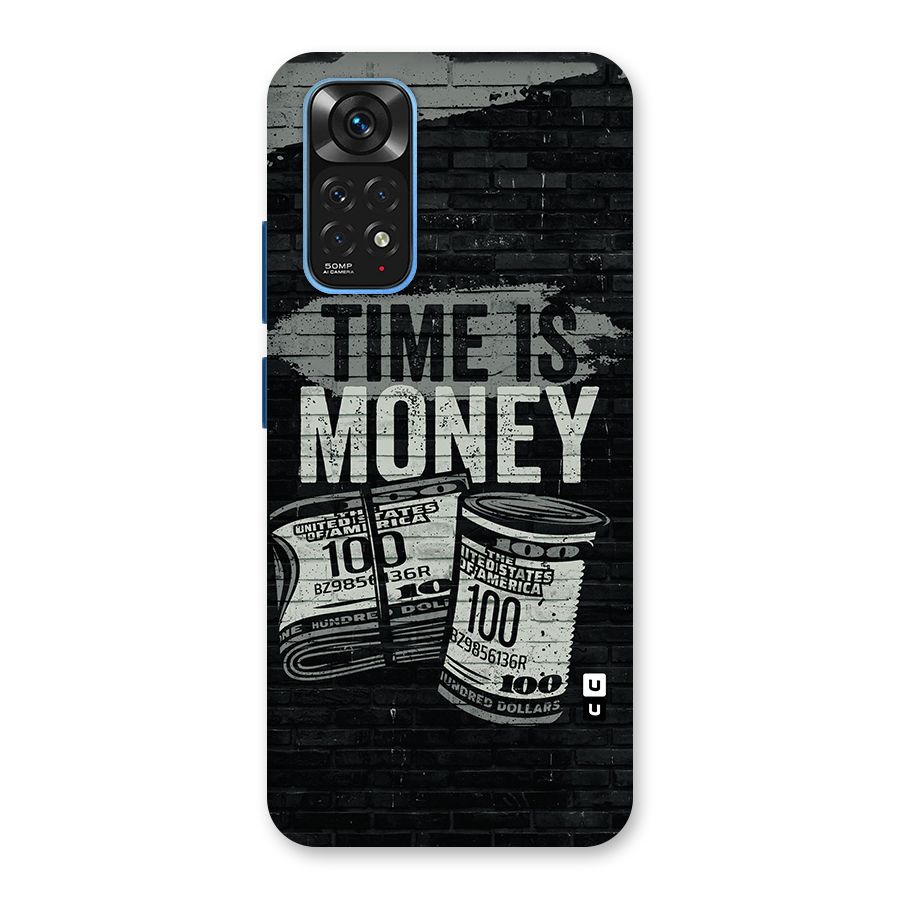 Time Is Money Back Case for Redmi Note 11S