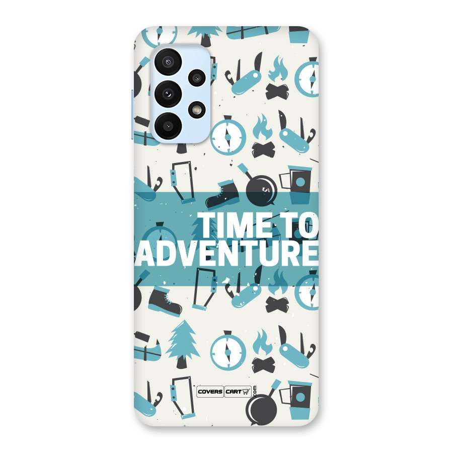 Time To Adventure Blazing Blue Back Case for Galaxy A23