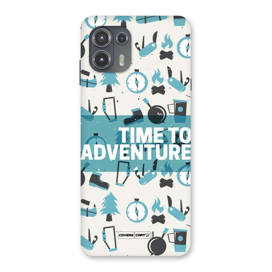 Time To Adventure Blazing Blue Back Case for Motorola Edge 20 Fusion