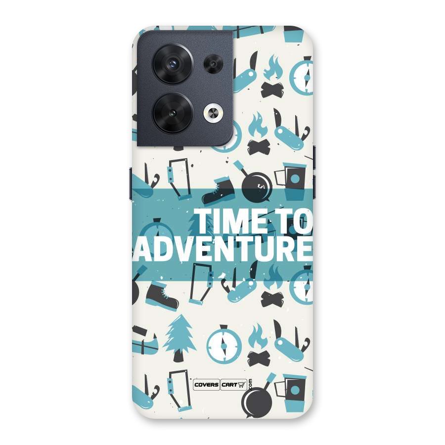 Time To Adventure Blazing Blue Back Case for Oppo Reno8 5G