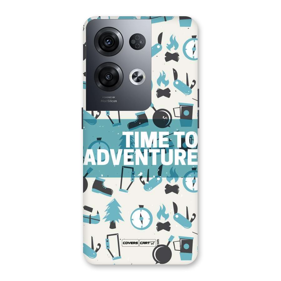 Time To Adventure Blazing Blue Back Case for Oppo Reno8 Pro 5G