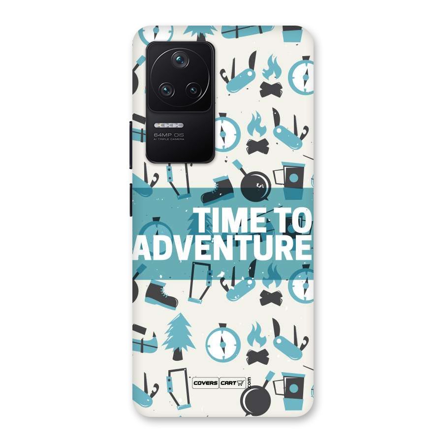 Time To Adventure Blazing Blue Back Case for Poco F4 5G