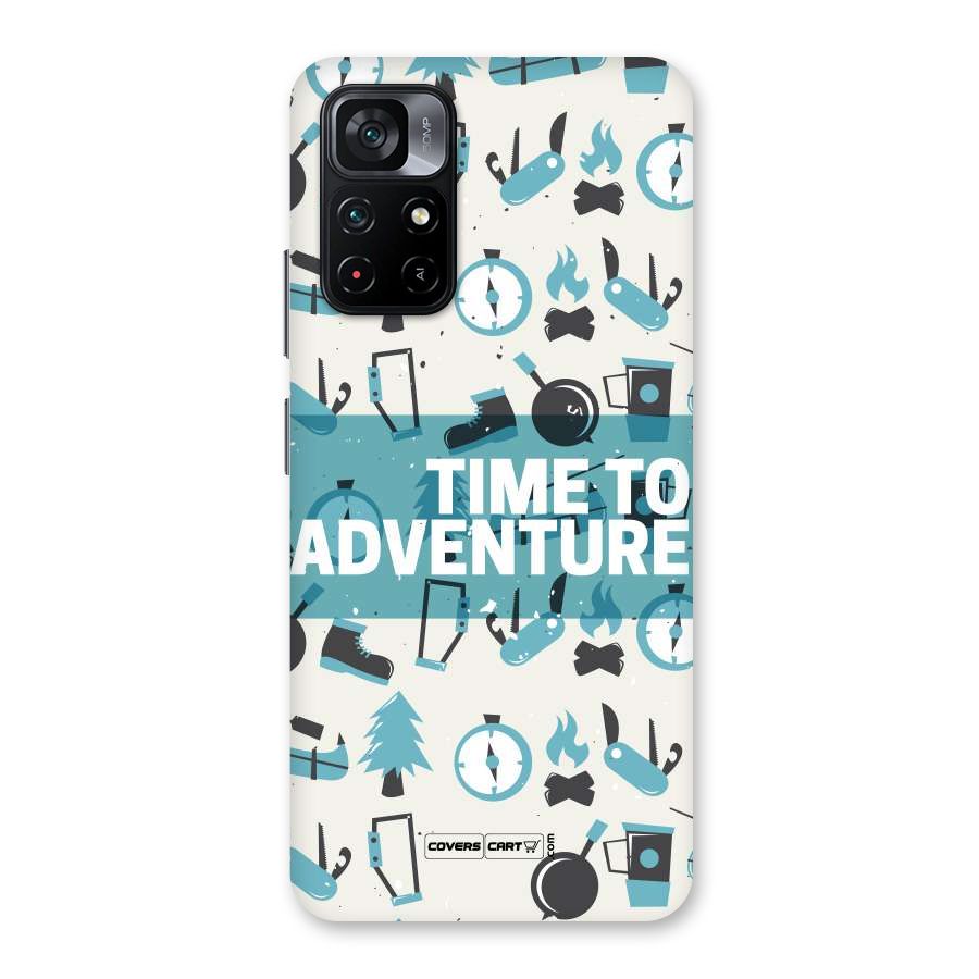 Time To Adventure Blazing Blue Back Case for Poco M4 Pro 5G