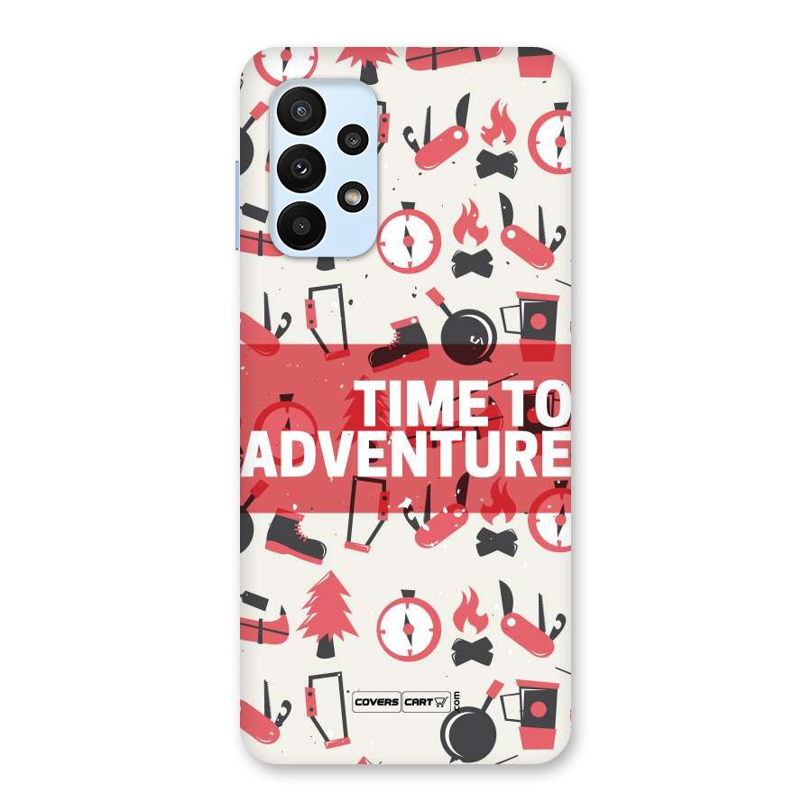 Time To Adventure Radiant Red Back Case for Galaxy A23