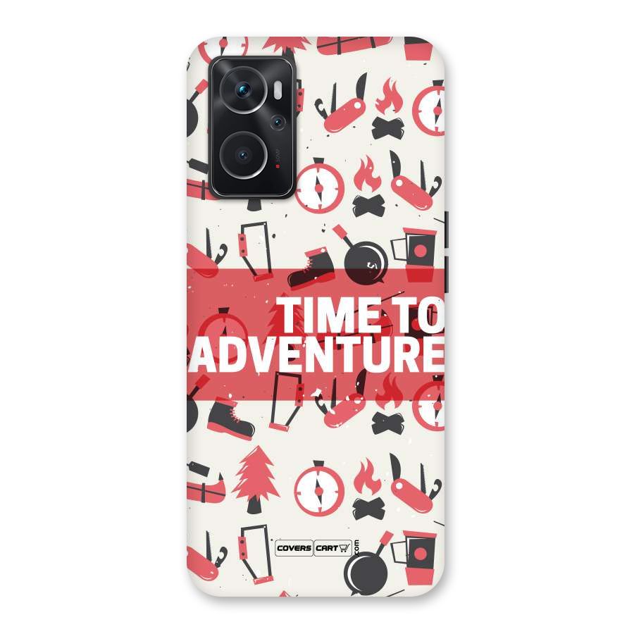 Time To Adventure Radiant Red Back Case for Oppo K10 4G