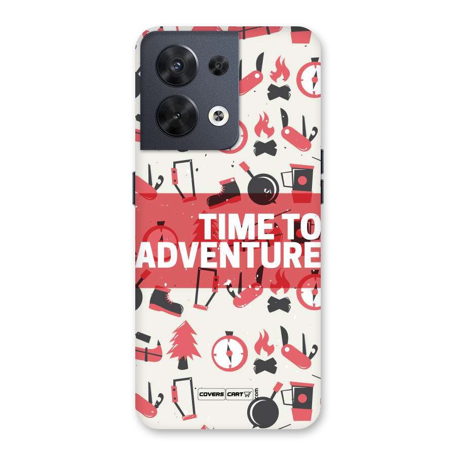 Time To Adventure Radiant Red Back Case for Oppo Reno8 5G