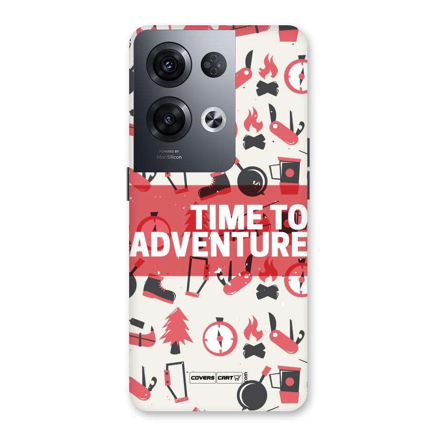 Time To Adventure Radiant Red Back Case for Oppo Reno8 Pro 5G
